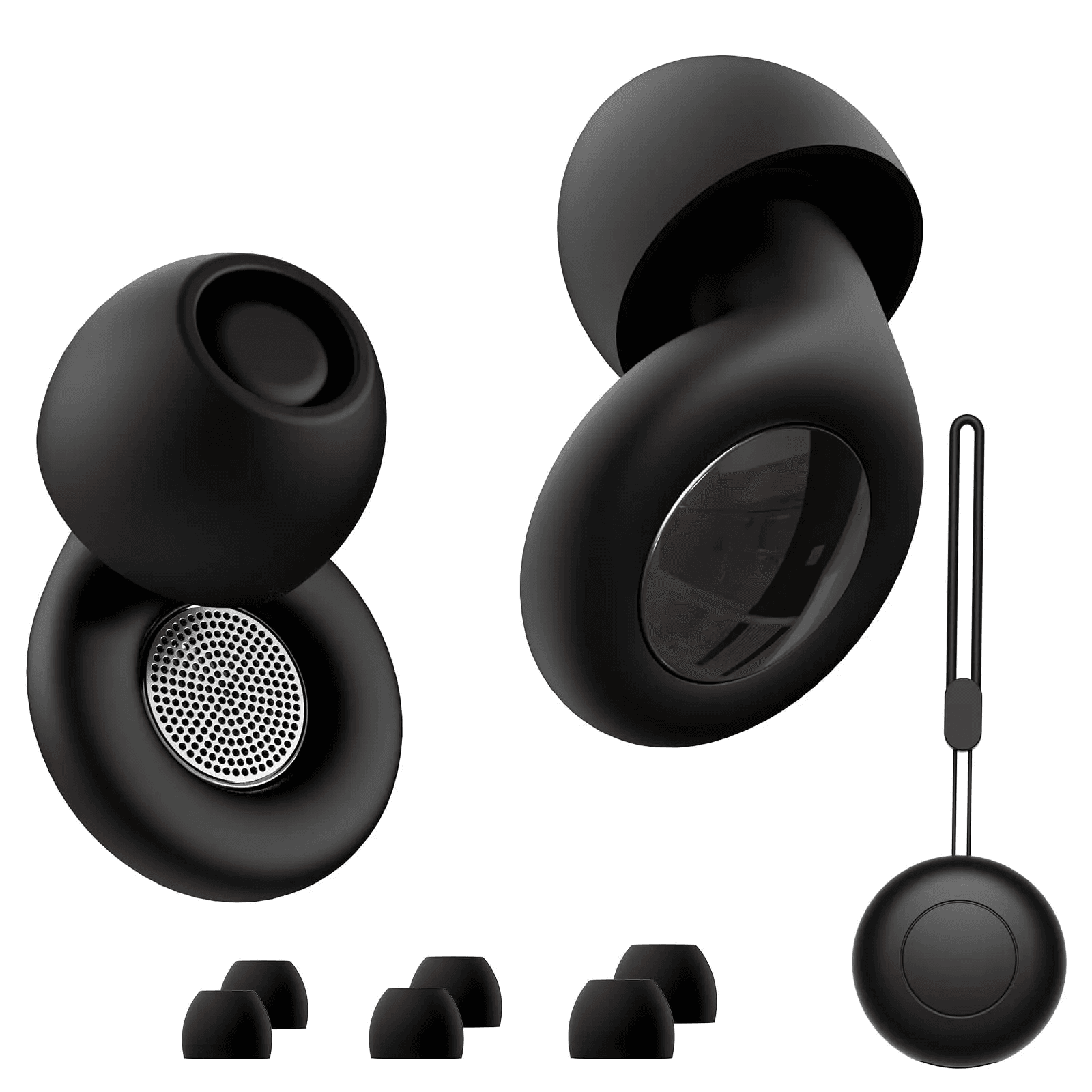 Stopery 25dB, silikonowe, wielokrotnego użytku, idealne do spania na koncerty, podróże i naukę 🎧