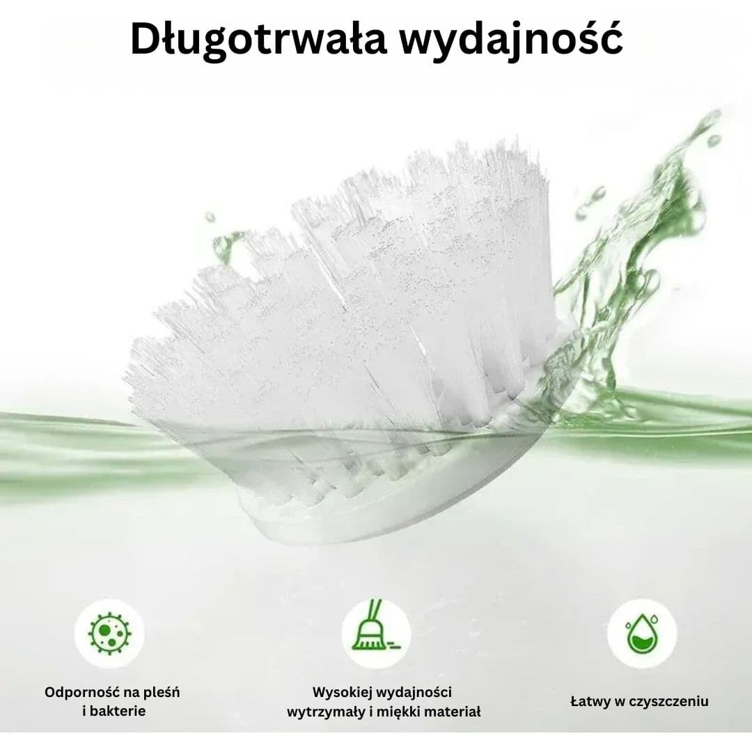 Elektryczna Szczotka do kuchni, łazienki z 5 Wymiennymi Końcówkami 🚿